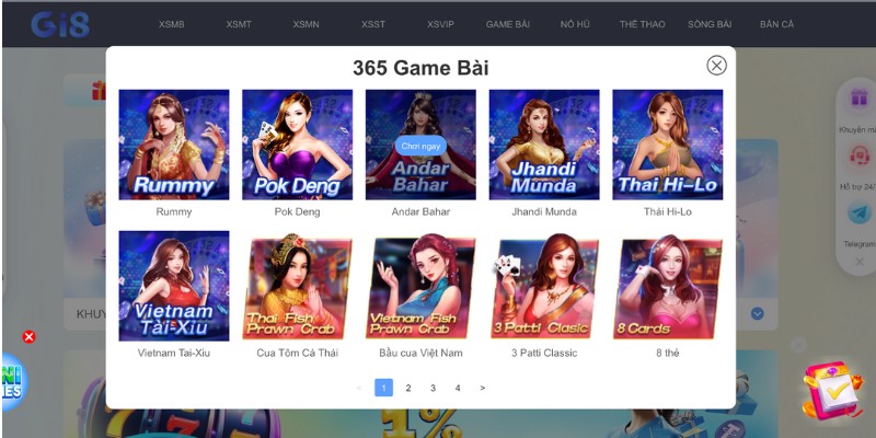 Giải trí không giới hạn tại sảnh 365games tại GI8 Giải trí không giới hạn tại sảnh 365games tại GI8