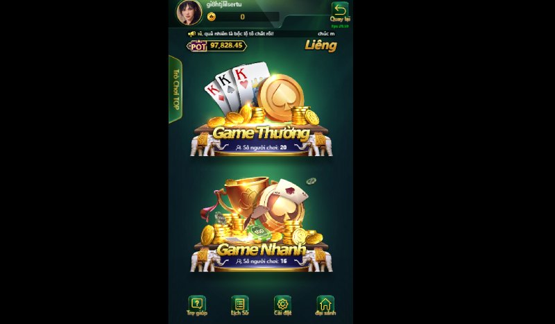 Chơi bài liêng tại GI8 đơn giản