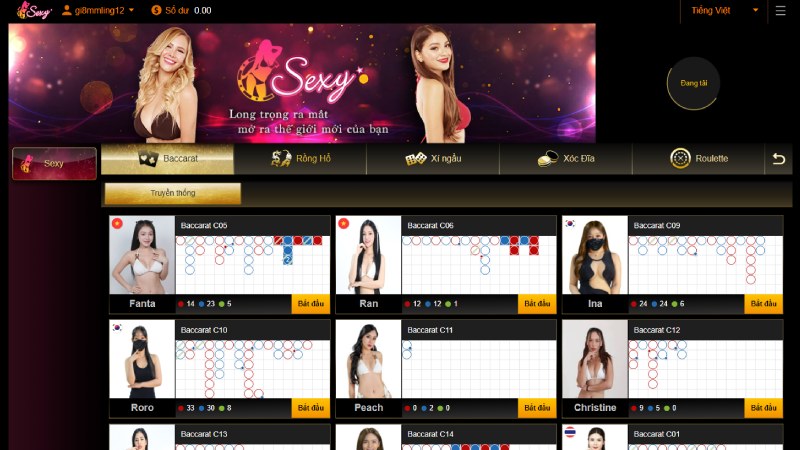 AE Sexy - NPH lớn tại sảnh Casino GI8