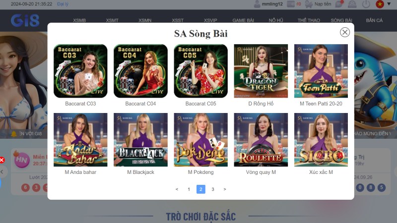 Trải nghiệm Casino GI8 tại SA Gaming