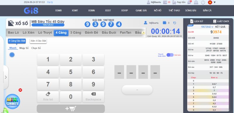 Xổ số bitcoin GI8 rất hấp dẫn